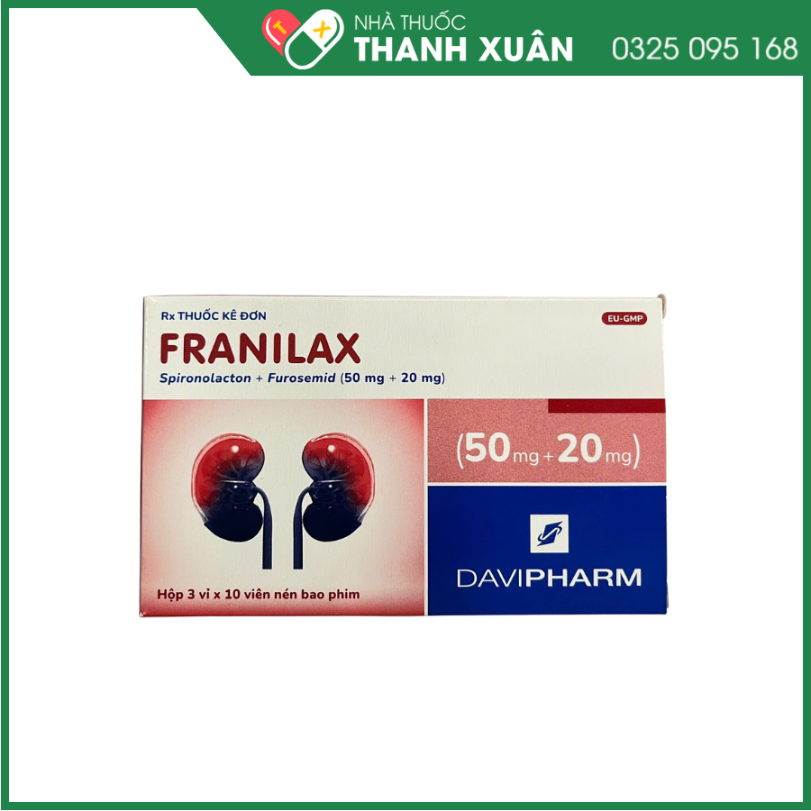 Franilax điều trị cao huyết áp